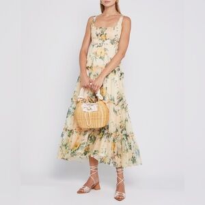 O.P.T. Tiered floral maxi dress